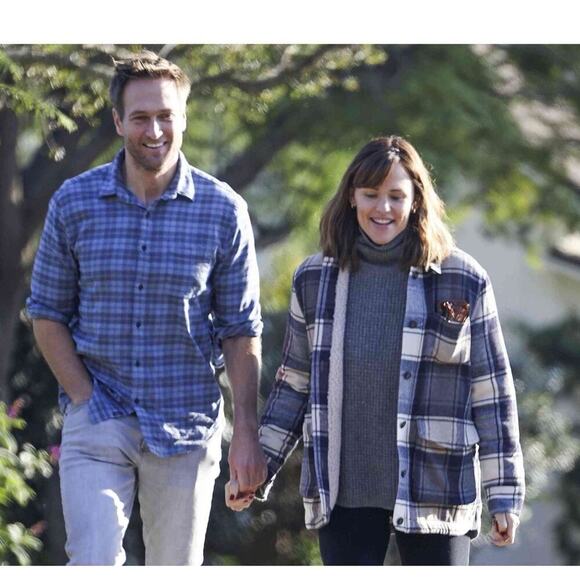 Jenni Kayne Shearling Farmhouse Jacket Wool Plaid Navy XL – Rare Sold Out - Picture 13 of 13